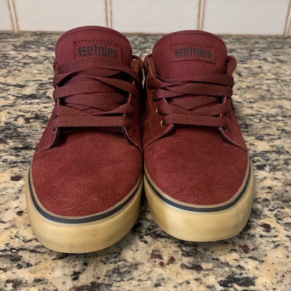 Mens Etnies Barge LS Shoes - Size 6.5 - Burgundy -